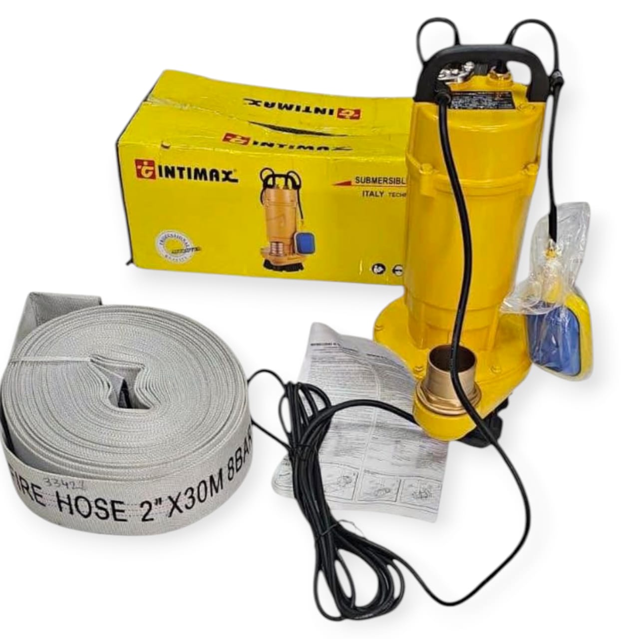 Intimax Submersible Pump 2hp with 50metter Hose Pip - Atlow Gulf Hardware Store