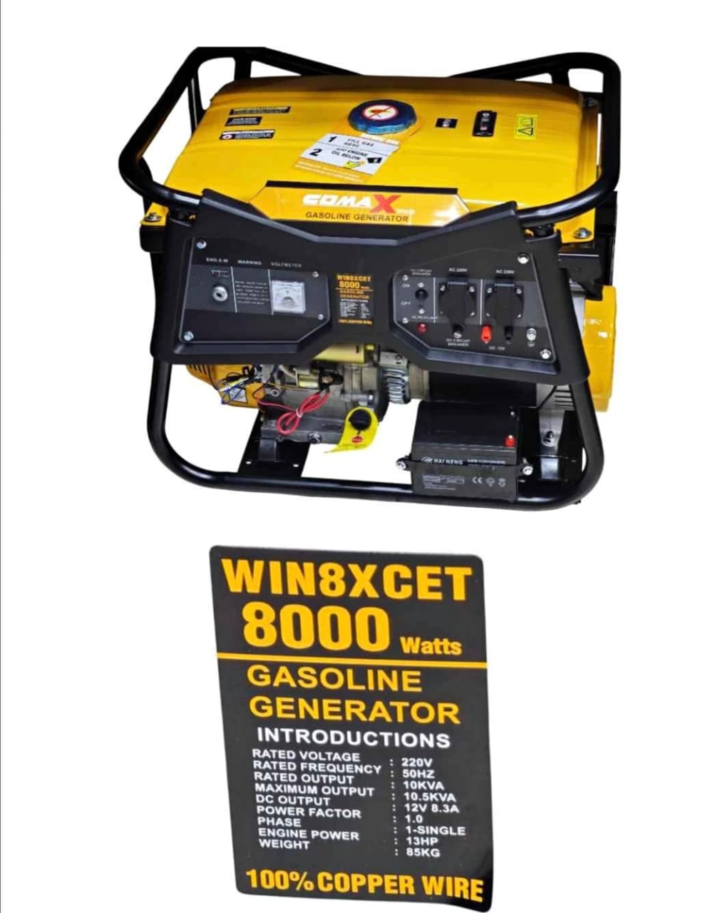 Gasoline Generator  WIN8XCET 8000Watt - Atlow Gulf Hardware Store