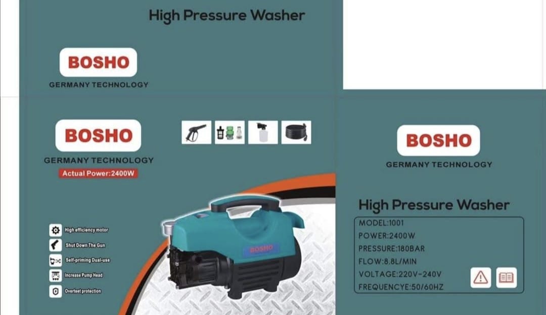 Bosho High-Pressure Washer Machine - Atlow Gulf Hardware Store