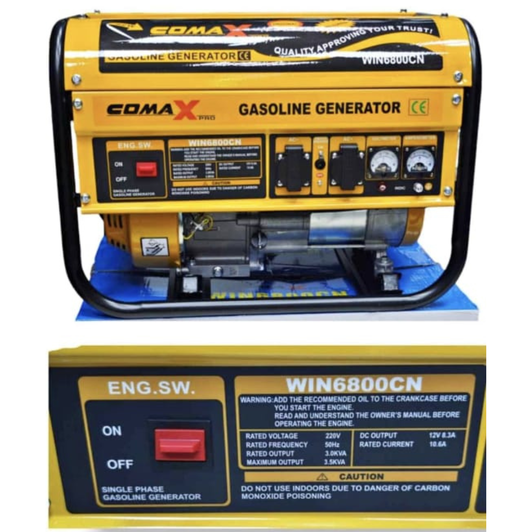 Gasoline Generator Maximum Output 3.5KVA - Atlow Gulf Hardware Store